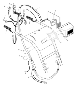 Wiring Diagram and Parts List for 633129X5A 2003 Briggs and Stratton Snow Blower